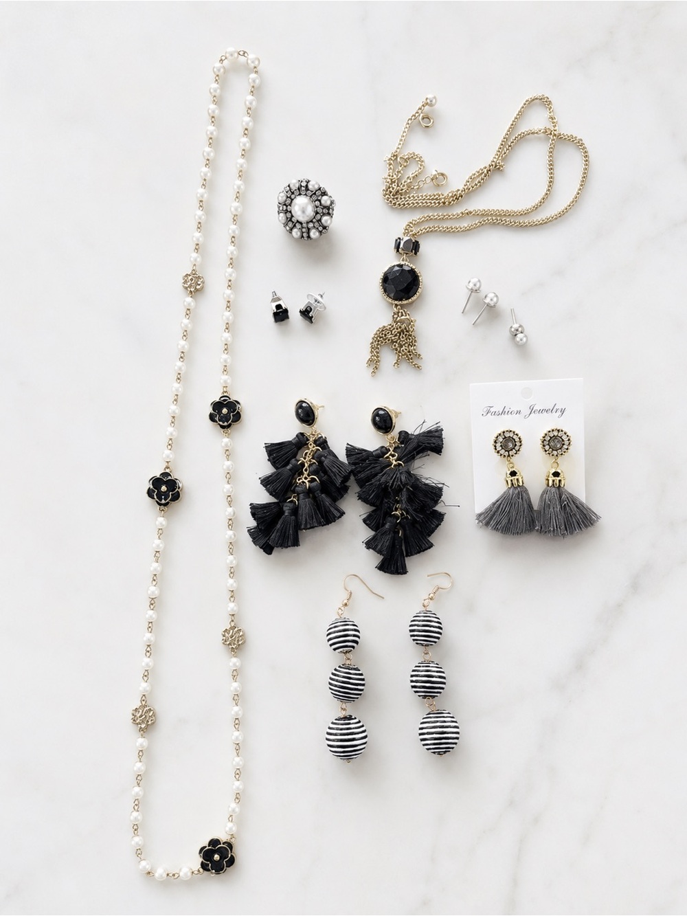 Lot of jewelry J. Crew necklace Earrings (w)
